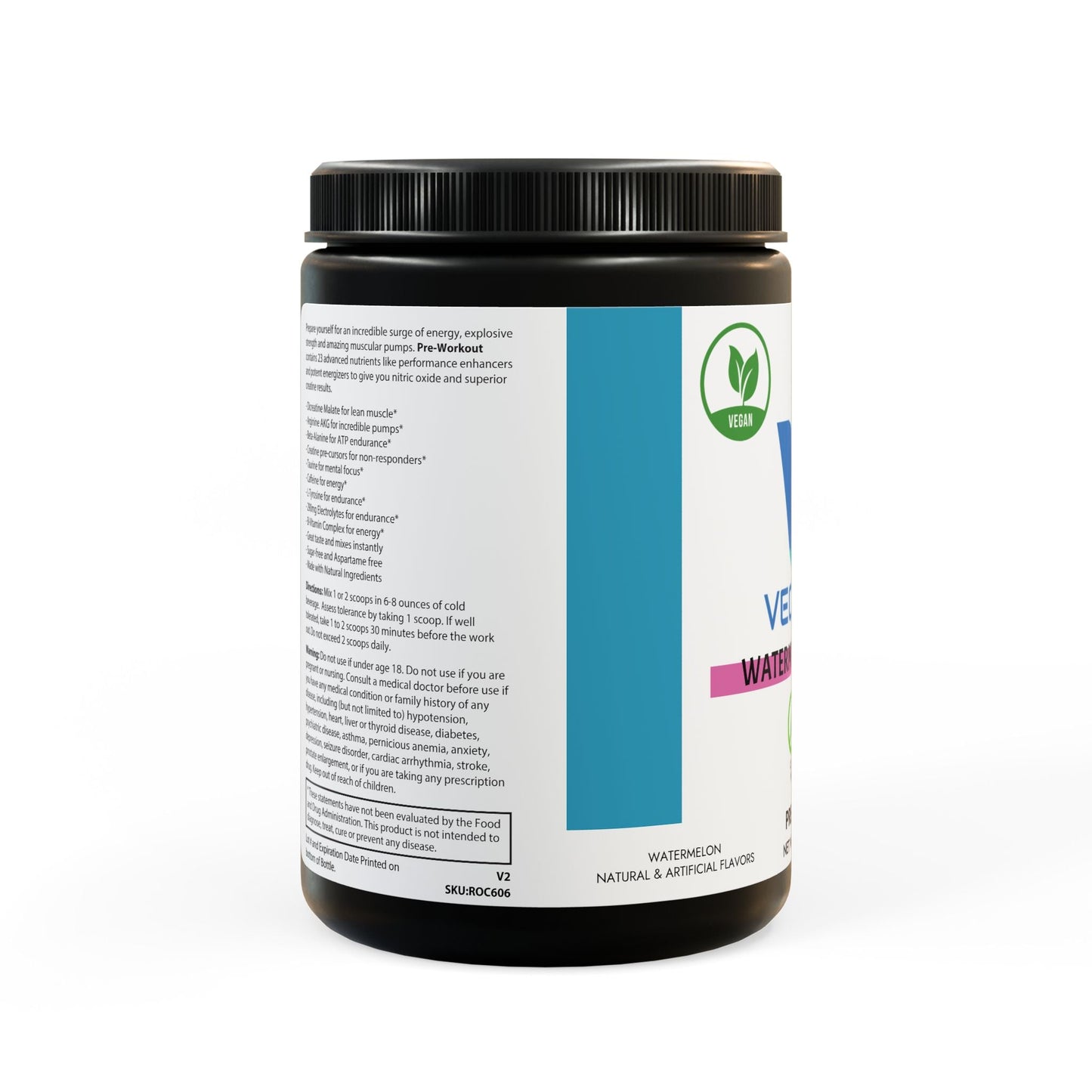 VECEDOR Pre-Workout Supplement, Watermelon (300g, 10.58oz) VECEDOR