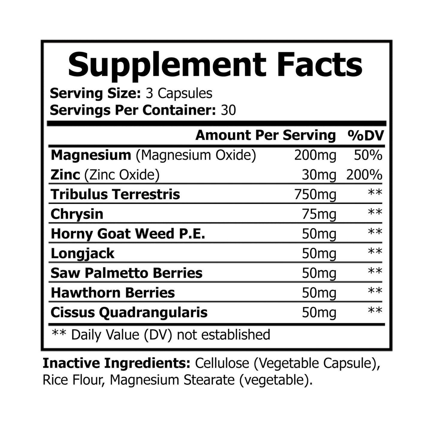 VECEDOR Magnesium Zinc Supplement (90 Capsules) VECEDOR