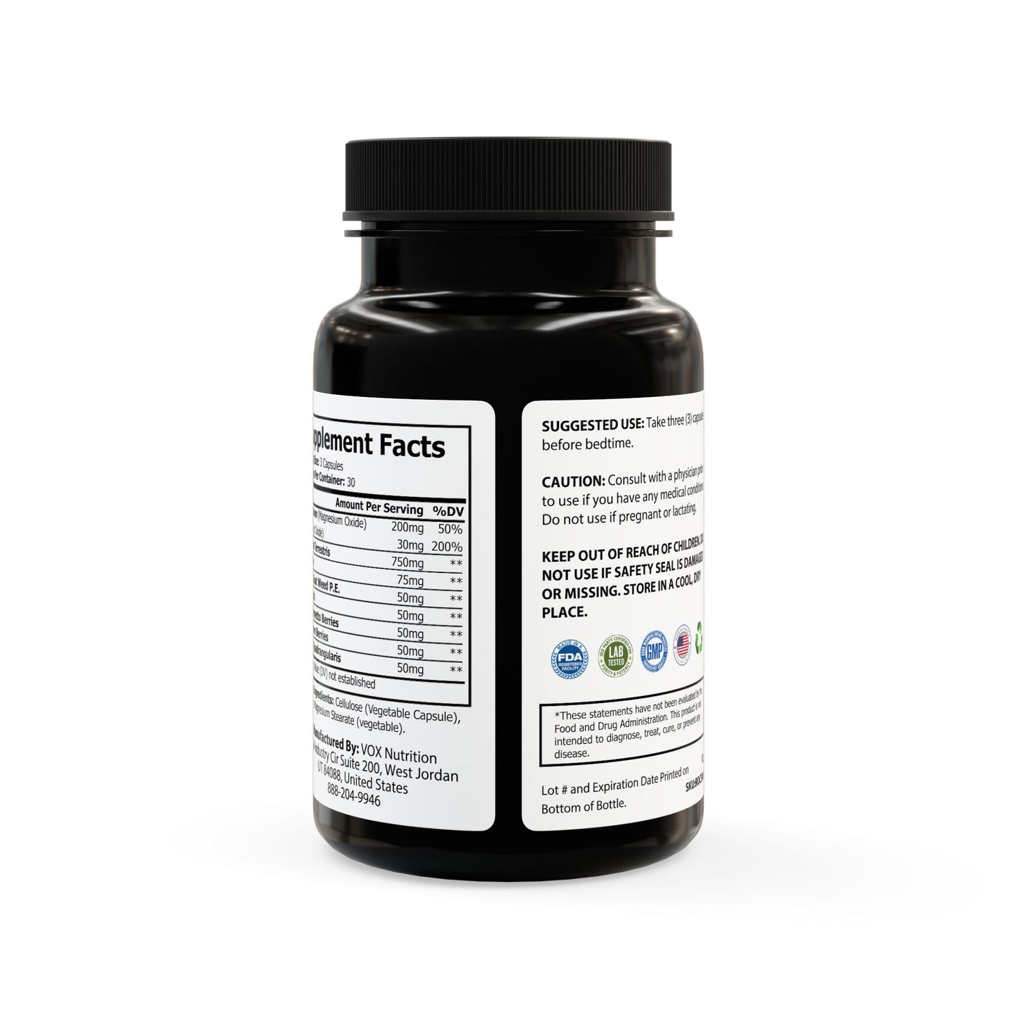 VECEDOR Magnesium Zinc Supplement (90 Capsules) VECEDOR