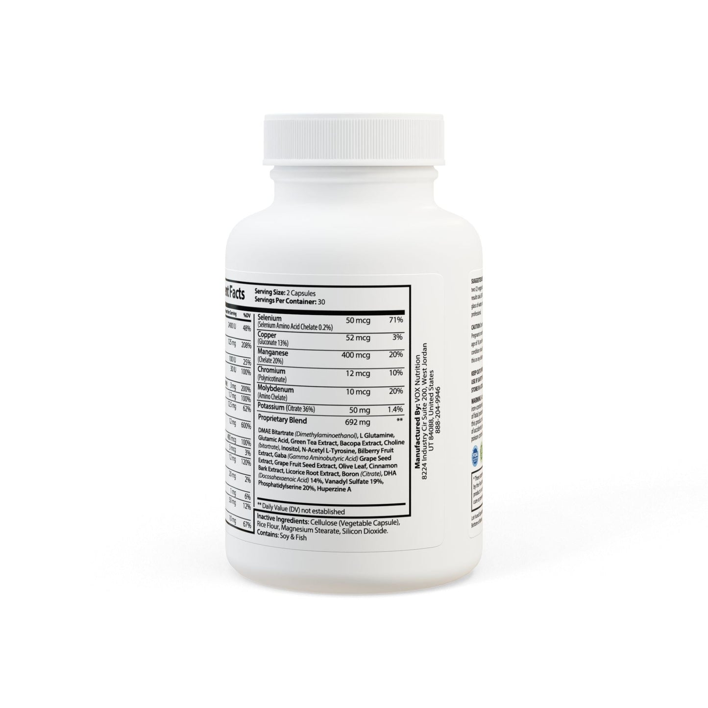 VECEDOR Brain Support Complex Supplement (60 Capsules) VECEDOR