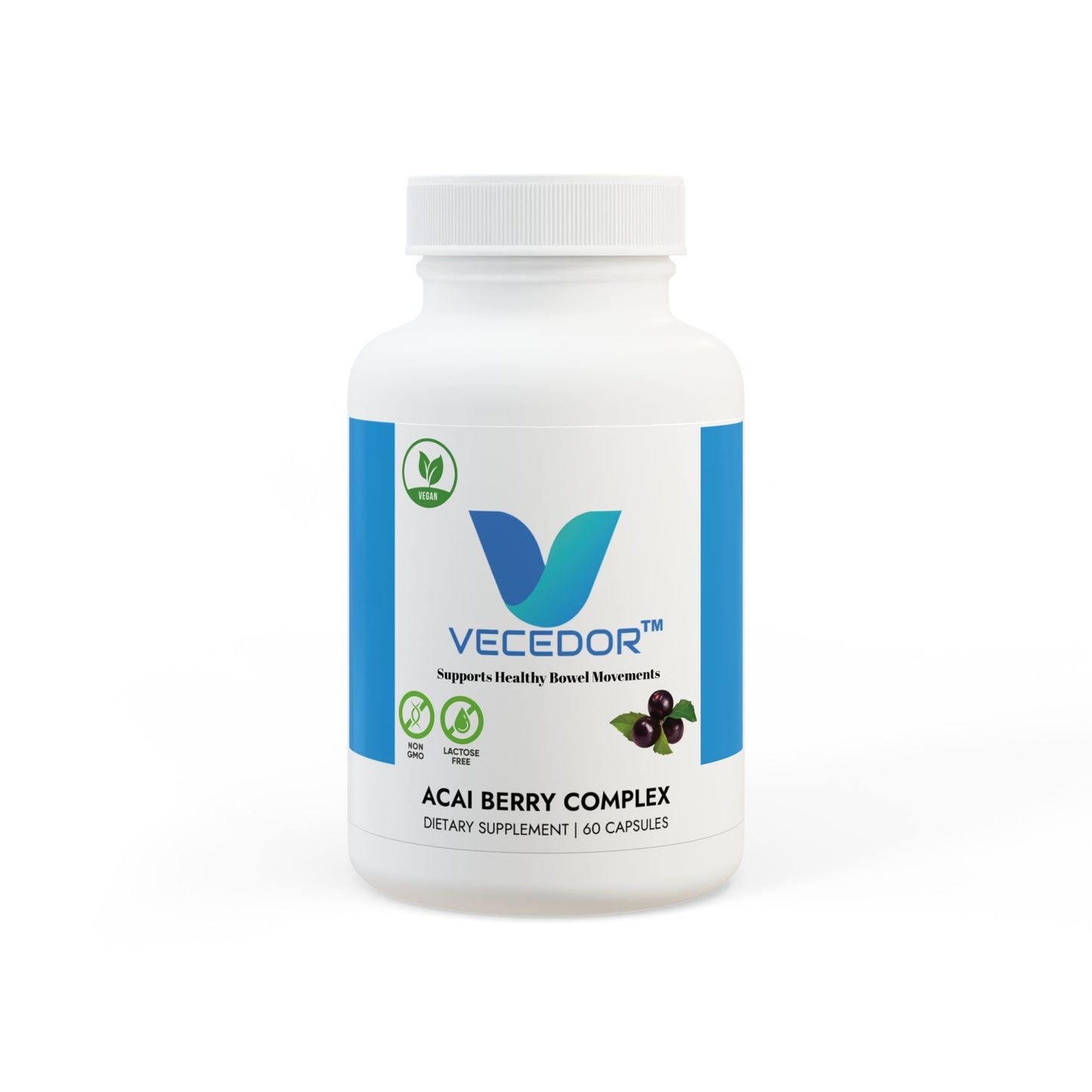 VECEDOR Acai Berry Complex Supplement (60 Capsules) Printify