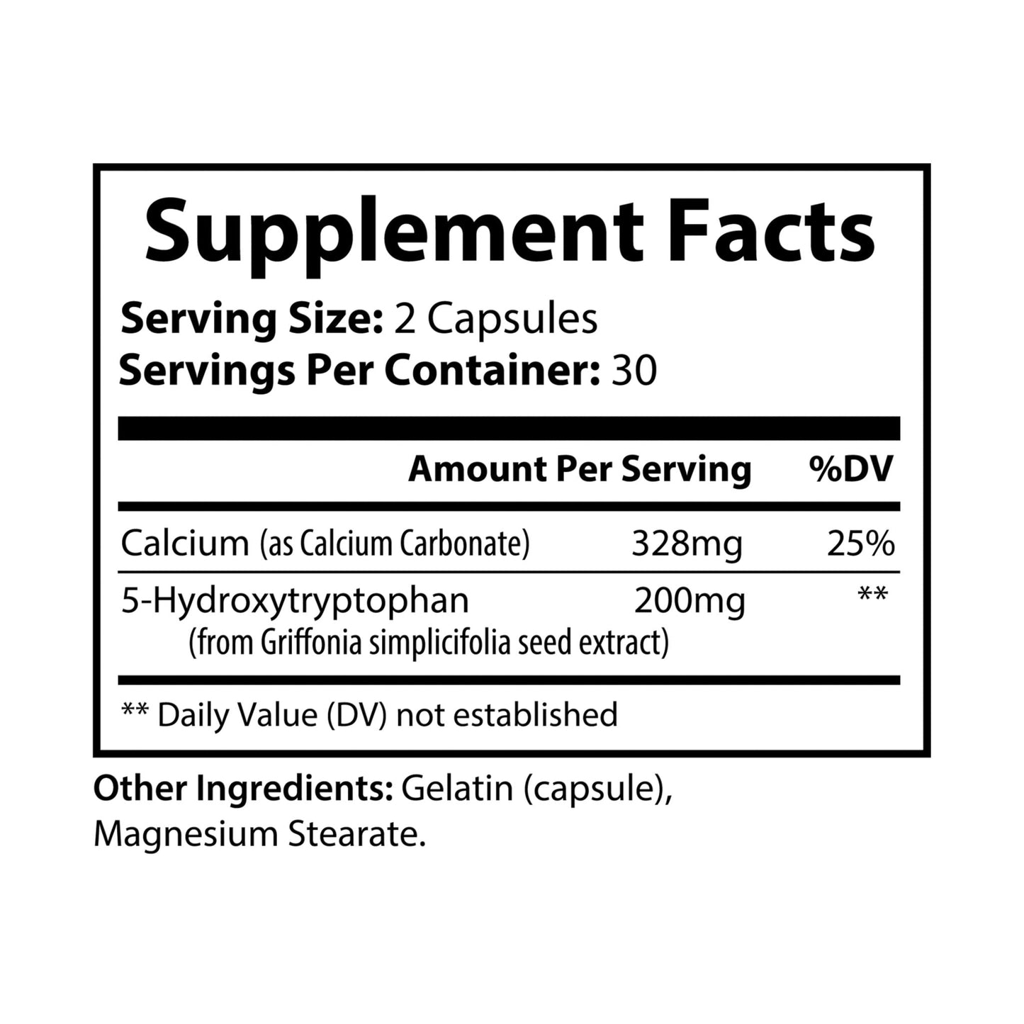 VECEDOR 5-HTP Supplement (60 Capsules) VECEDOR