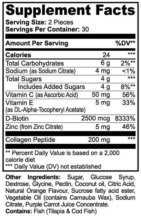 VECEDOR Collagen Gummies (Adult) 60 Gummies