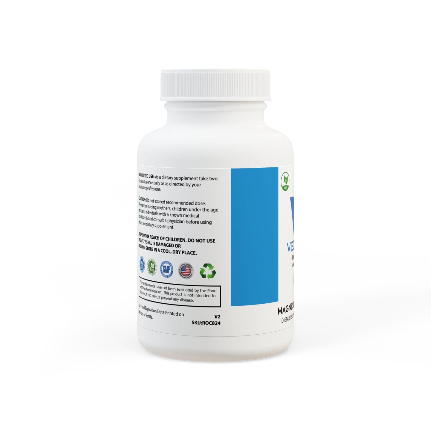 VECEDOR Magnesium Glycinate Supplement (60 Capsules) Printify