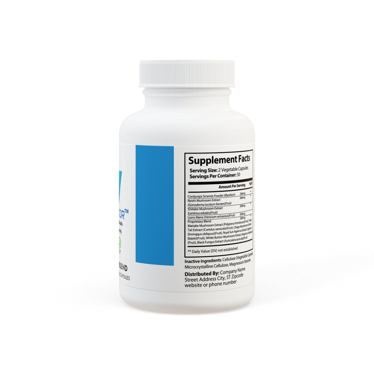 VECEDOR Mushroom Blend Supplement (60 Capsules) VECEDOR