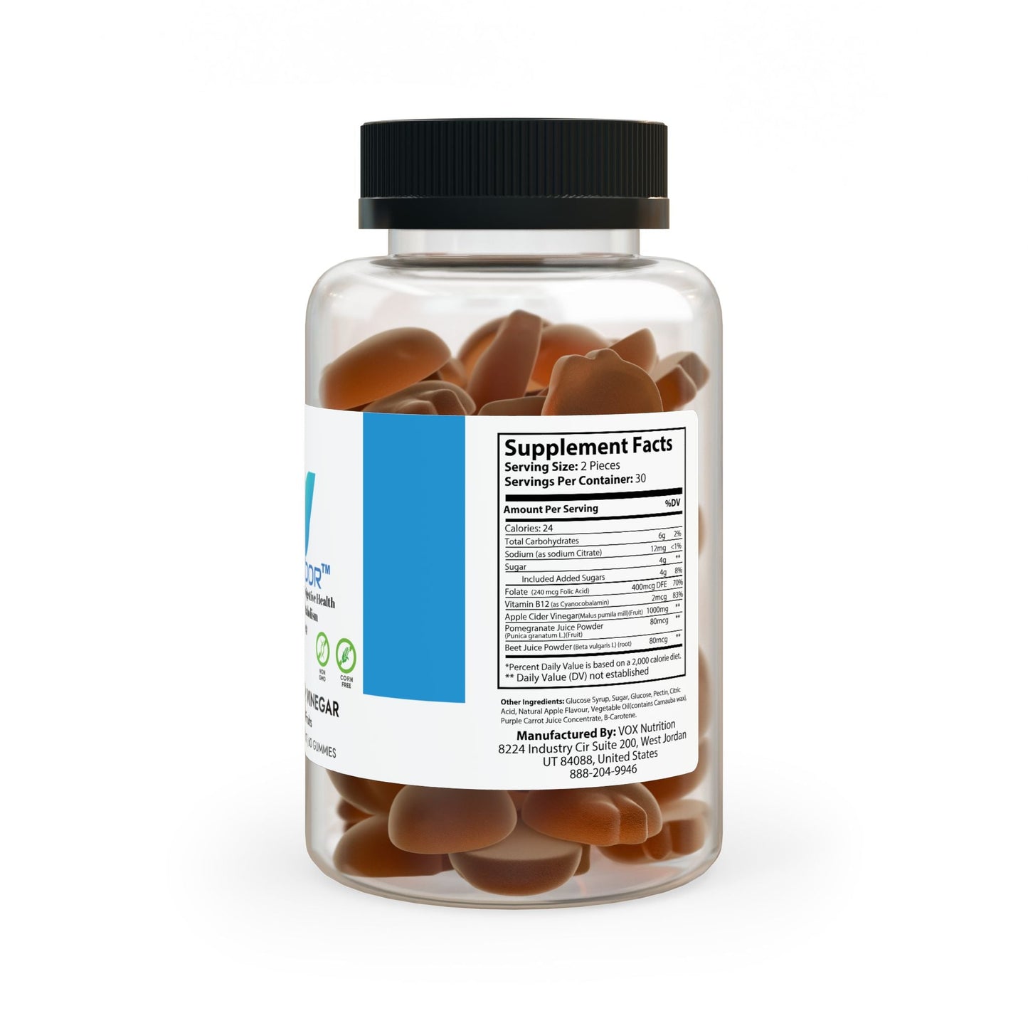 VECEDOR Apple Cider Vinegar Gummies (60 Gummies) VECEDOR