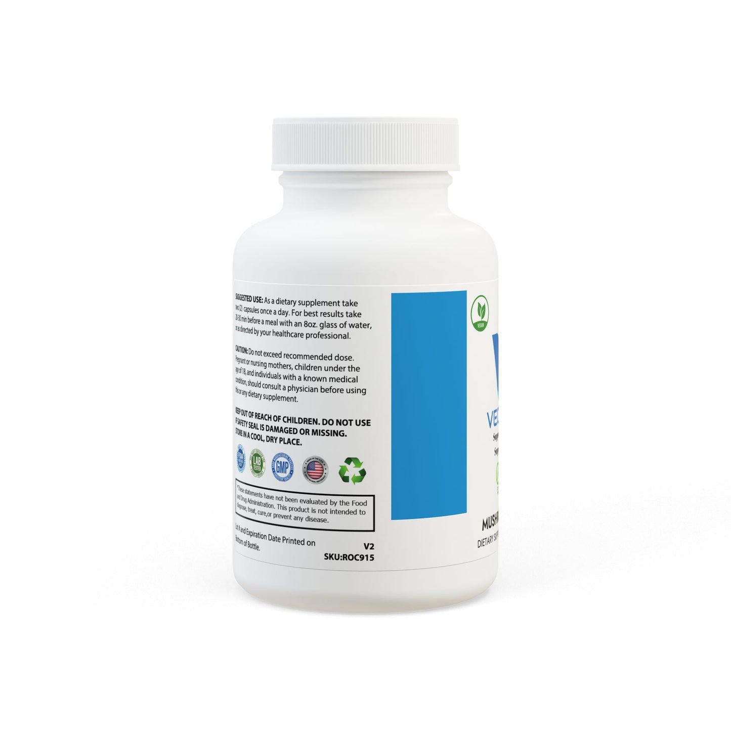 VECEDOR Mushroom Blend Supplement (60 Capsules) VECEDOR