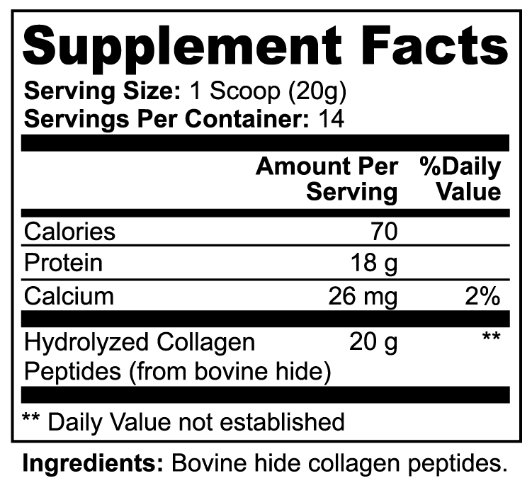 VECEDOR Grass-Fed Collagen Peptides Powder (Unflavored)