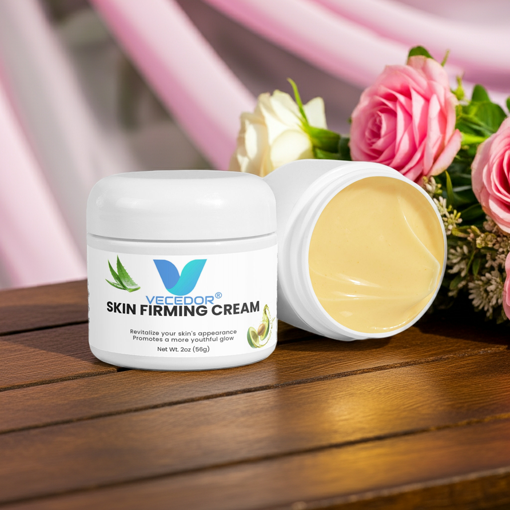 VECEDOR Skin Firming Cream – Anti-Aging Face & Body Moisturizer with Collagen & Elastin for Tightening and Smoothing, 2oz VECEDOR
