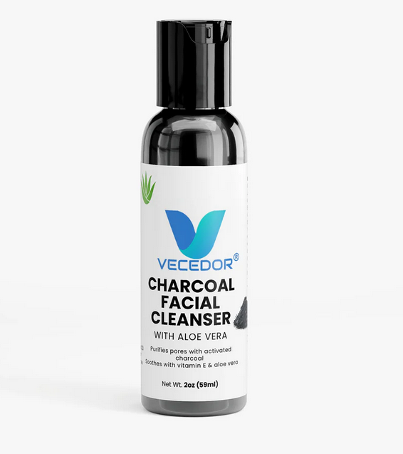 Vecedor Charcoal Facial Cleanser: Detoxify, Unclog Pores & Reveal Radiant Skin
