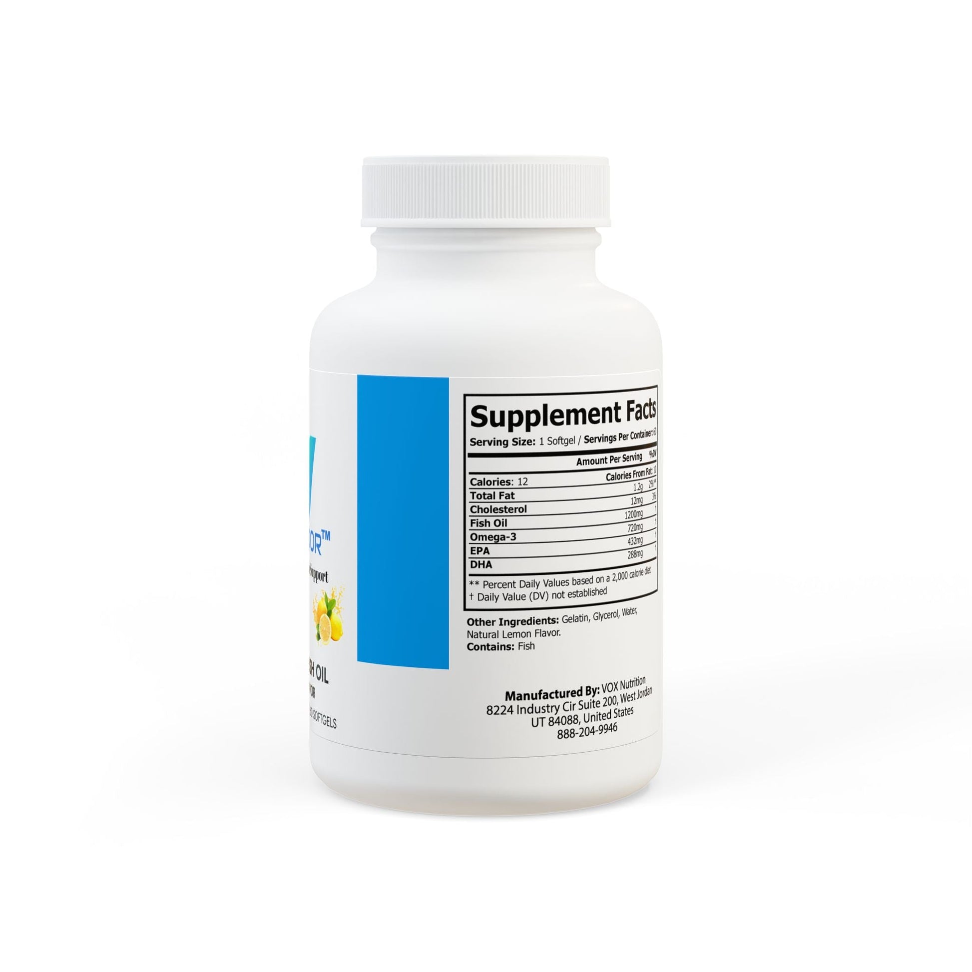 VECEDOR Omega 3 Fish Oil Supplement (60 Softgels) VECEDOR