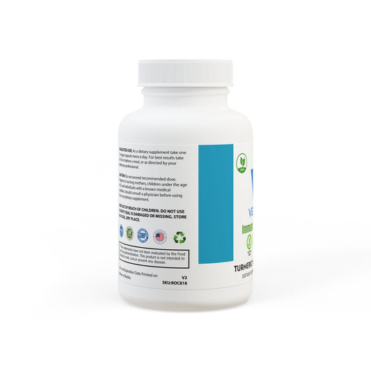 VECEDOR Turmeric with BioPerine® (Black Pepper Fruit Extract) Supplement (60 Capsules) Printify