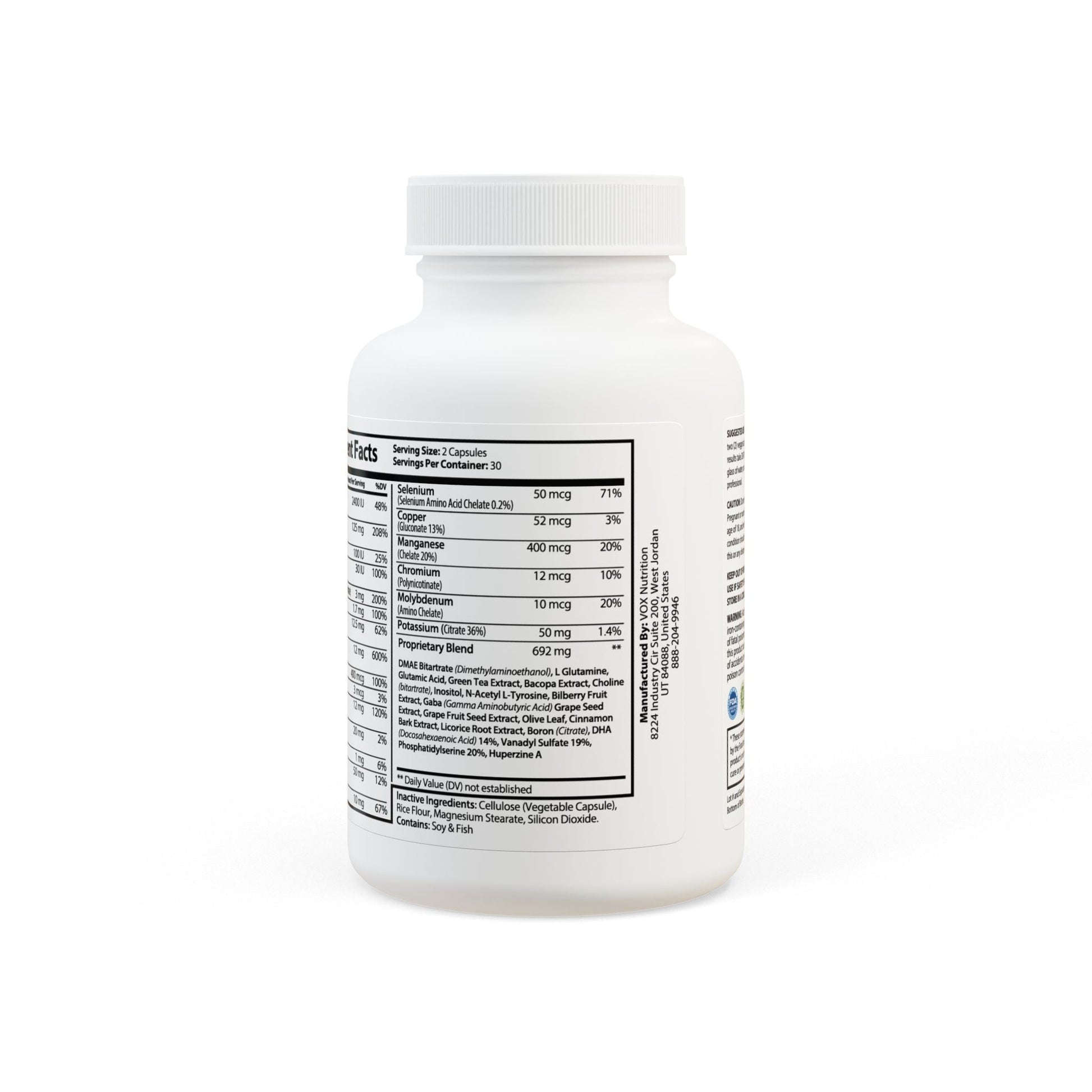 VECEDOR Brain Support Complex Supplement (60 Capsules) VECEDOR