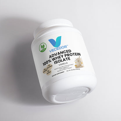 VECEDOR Advanced 100% Whey Protein Isolate – Vanilla | Fast Absorption & Lean Muscle Support VECEDOR