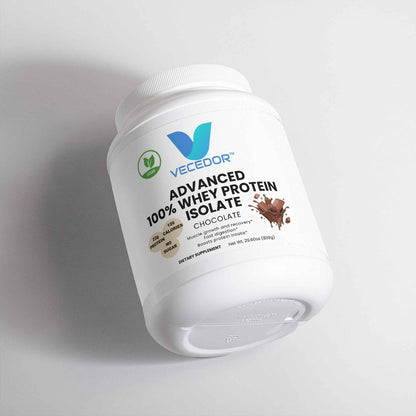 VECEDOR Advanced 100% Whey Protein Isolate – Chocolate | Fast Absorption & Lean Muscle Support