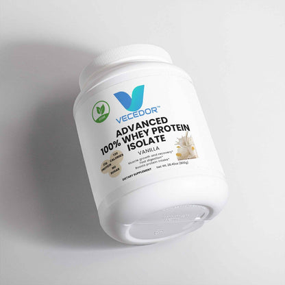 VECEDOR Advanced 100% Whey Protein Isolate – Vanilla | Fast Absorption & Lean Muscle Support