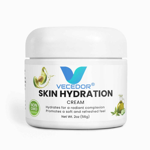 VECEDOR Skin Hydration Cream – Daily Face & Body Moisturizer with Hyaluronic Acid for Dry & Sensitive Skin, 2oz