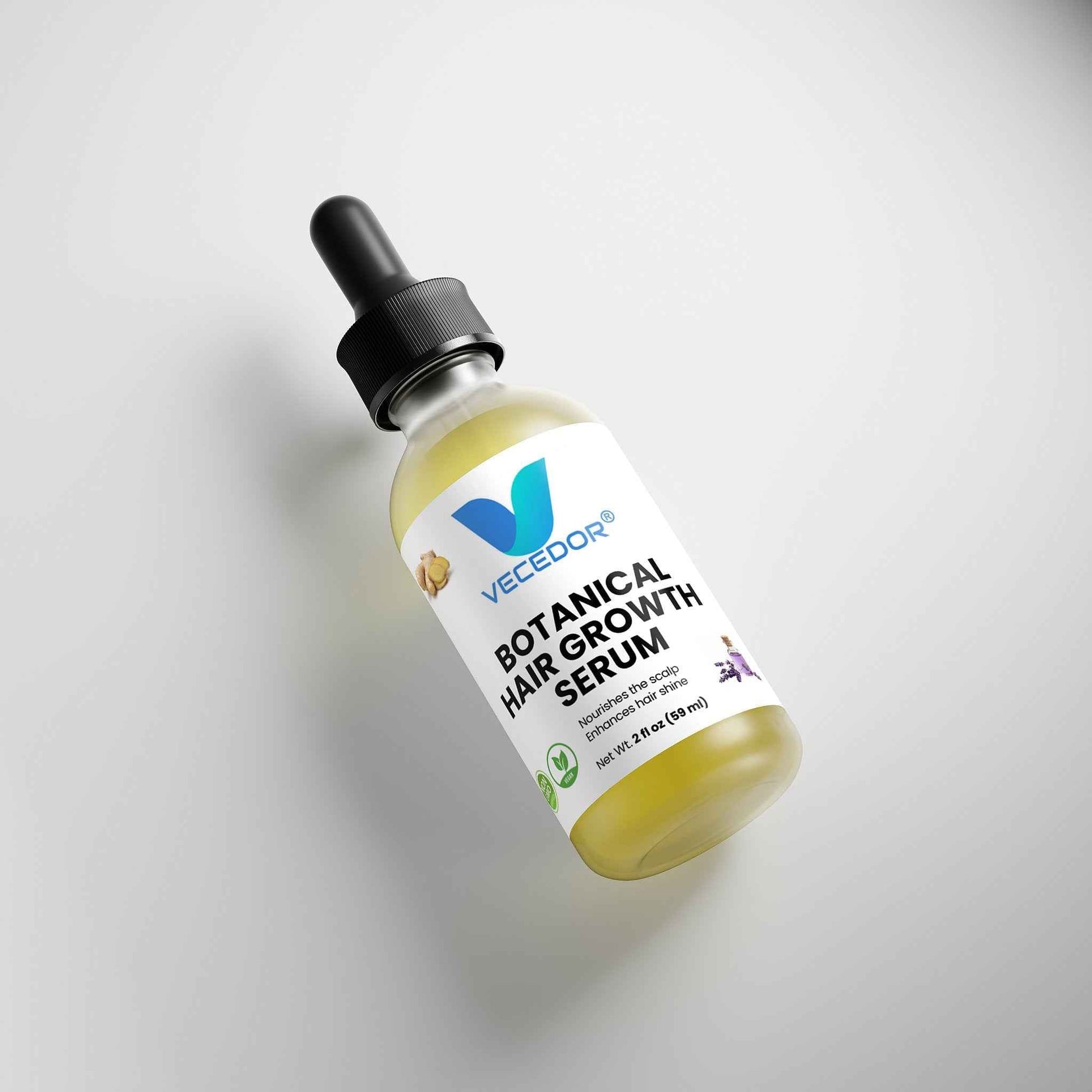 VECEDOR Botanical Hair Growth Serum– Nourishing Scalp Treatment for Thicker, Stronger & Healthier Hair  2 fl oz