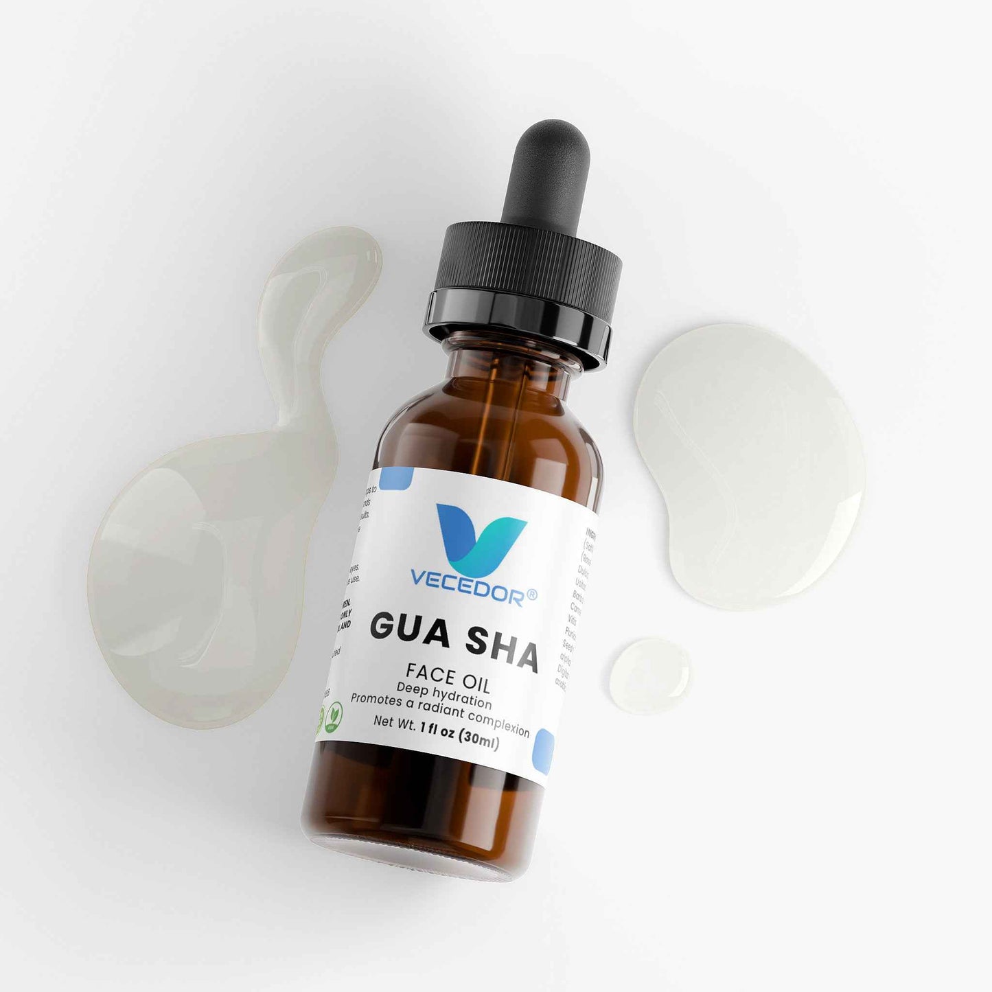 VECEDOR Gua Sha Face Oil  – Hydrating, Nourishing & Radiance-Boosting Facial Oil for Massage & Glow 1 fl oz