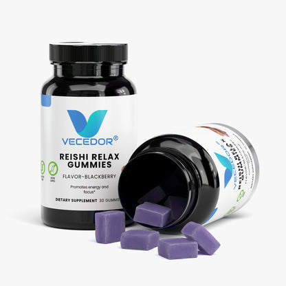 VECEDOR Reishi Relax Gummies for Calm & Wellness | Natural Adaptogen Support
