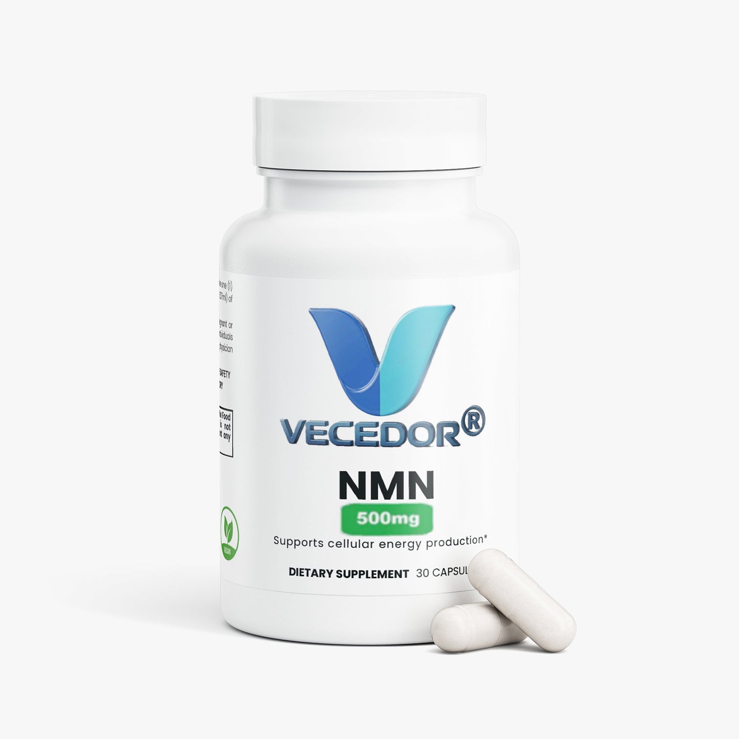 VECEDOR Pure NMN Supplement 500mg – Boost NAD+, Energy & Cellular Health