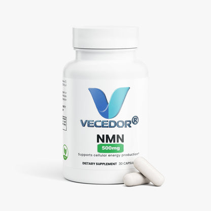VECEDOR Pure NMN Supplement 500mg – Boost NAD+, Energy & Cellular Health