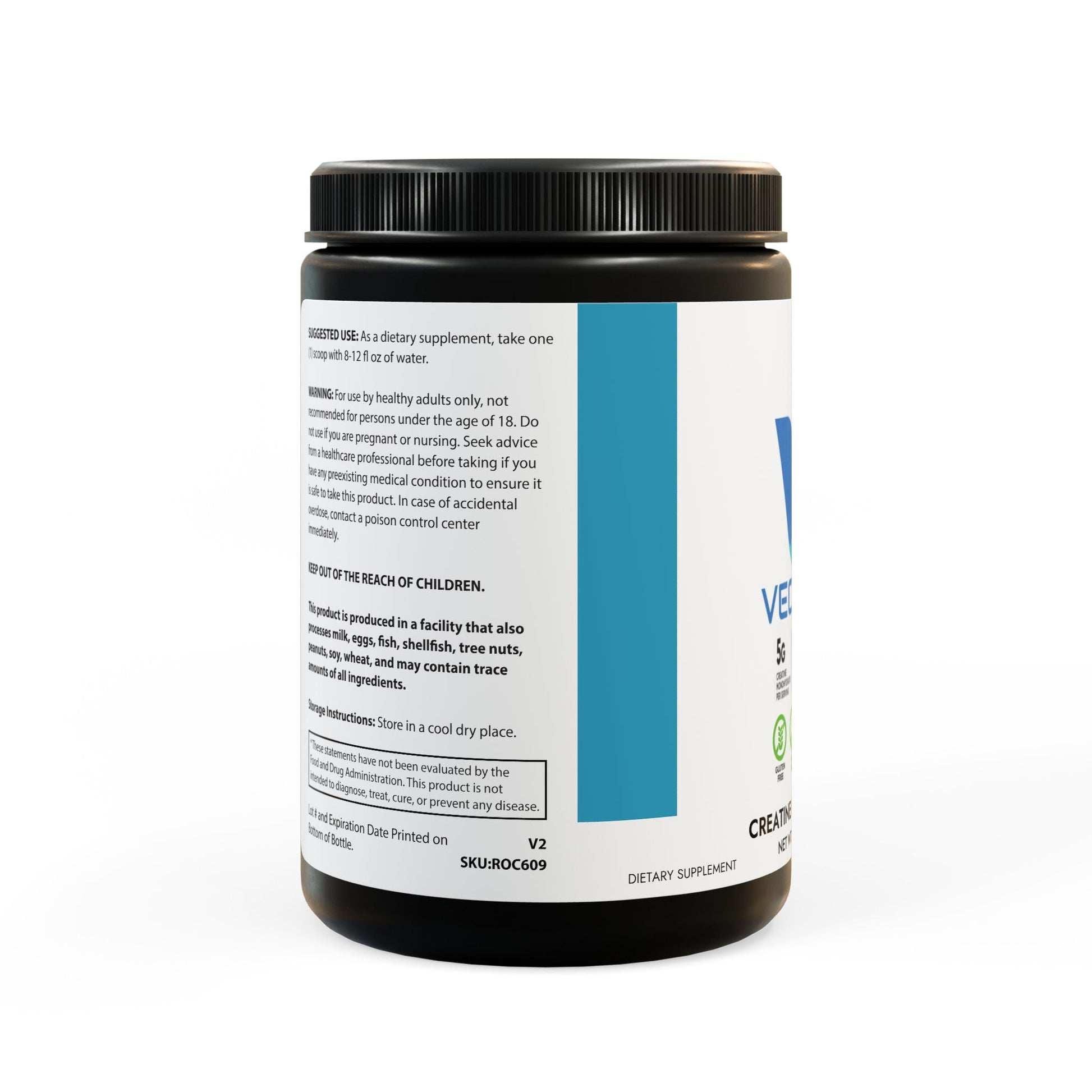 VECEDOR Creatine Monohydrate Supplement (300g, 10.58oz) 60 Servings Printify