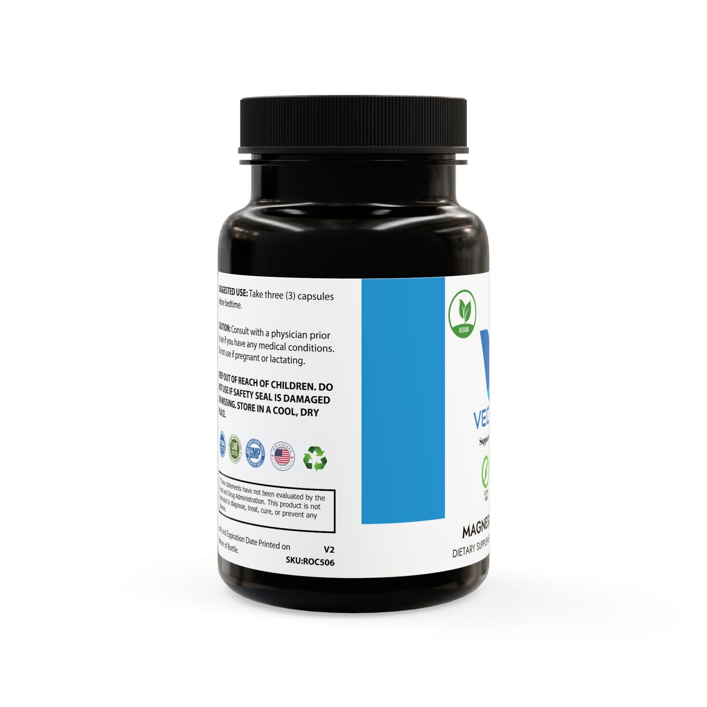 VECEDOR Magnesium Zinc Supplement (90 Capsules) VECEDOR
