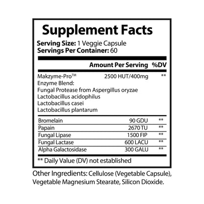 VECEDOR Digestive Enzyme Blend Supplement (60 Capsules) VECEDOR