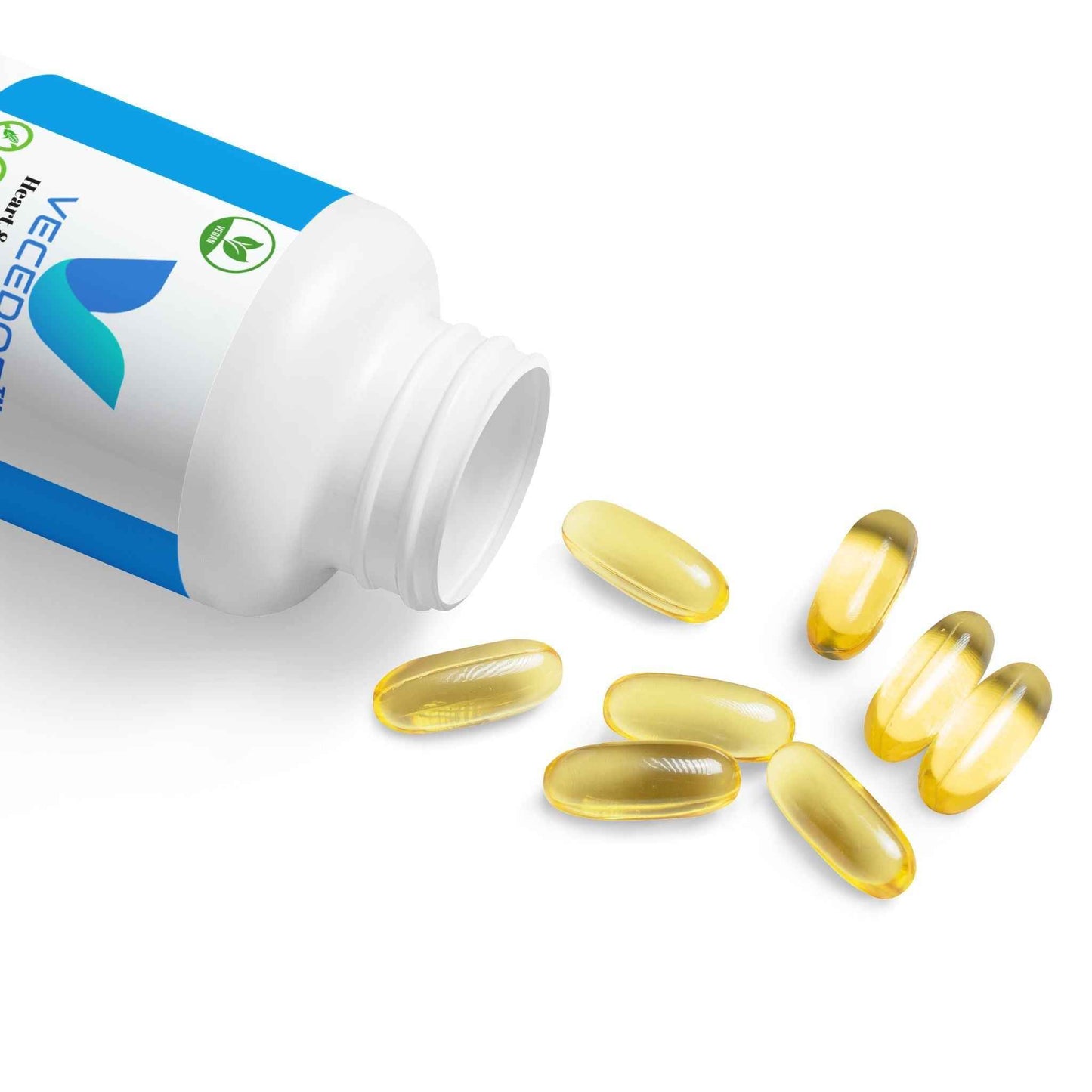 VECEDOR Omega 3 Fish Oil Supplement (60 Softgels)