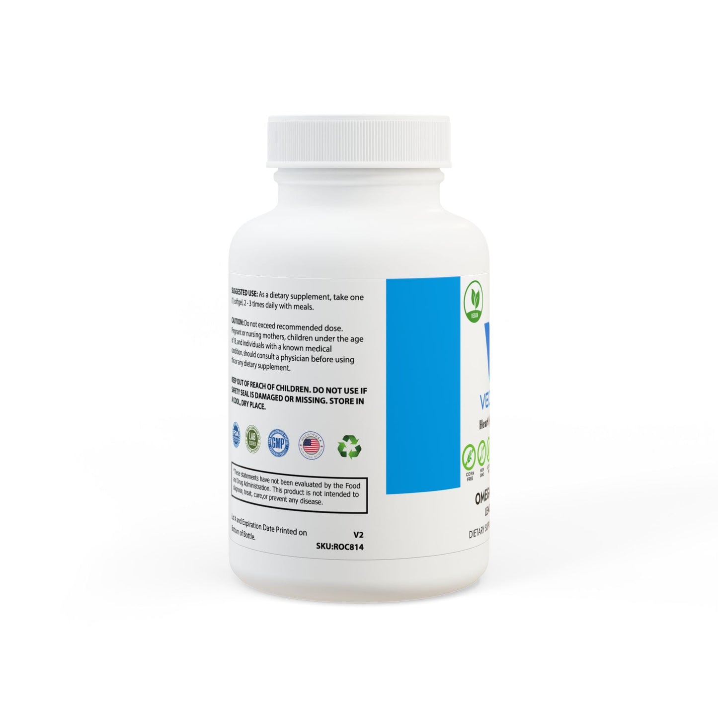 VECEDOR Omega 3 Fish Oil Supplement (60 Softgels) Printify