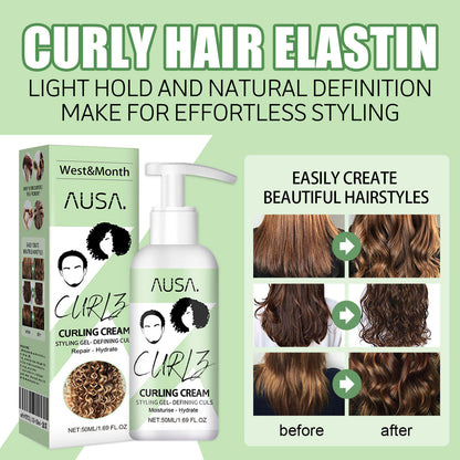 West&Month Curl Bouncer Moisturizing Curl Defining Volume Bouncing Strengthening Hair Smoothing Frizz Conditioning