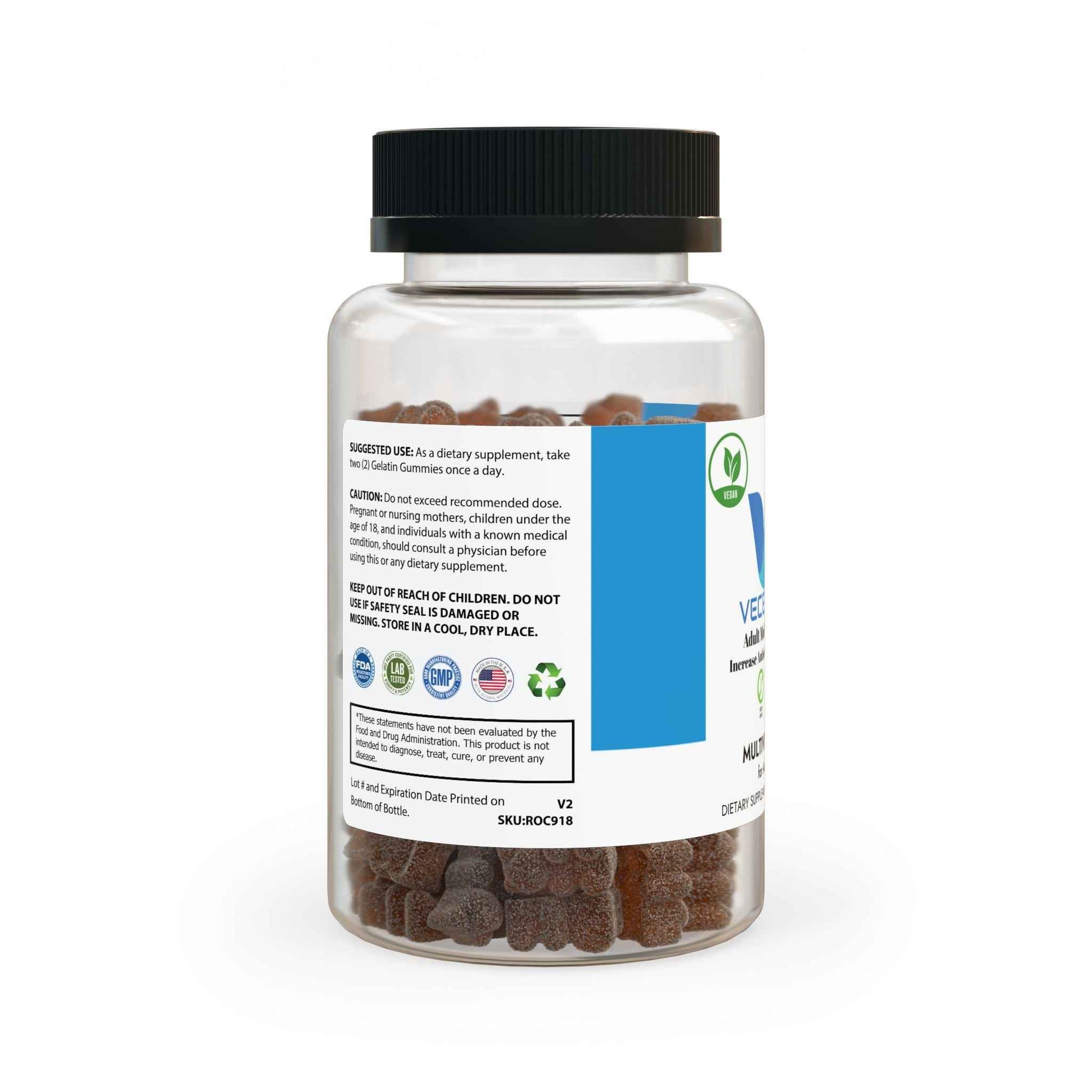 VECEDOR Multivitamin Gummies for Adults (60 Gummies)