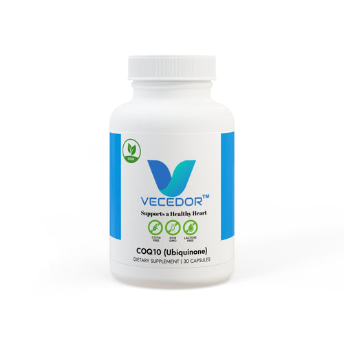 VECEDOR CoQ10 (Ubiquinone) Supplement (30 Capsules) Printify