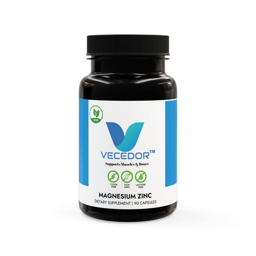 VECEDOR Magnesium Zinc Supplement (90 Capsules) Printify