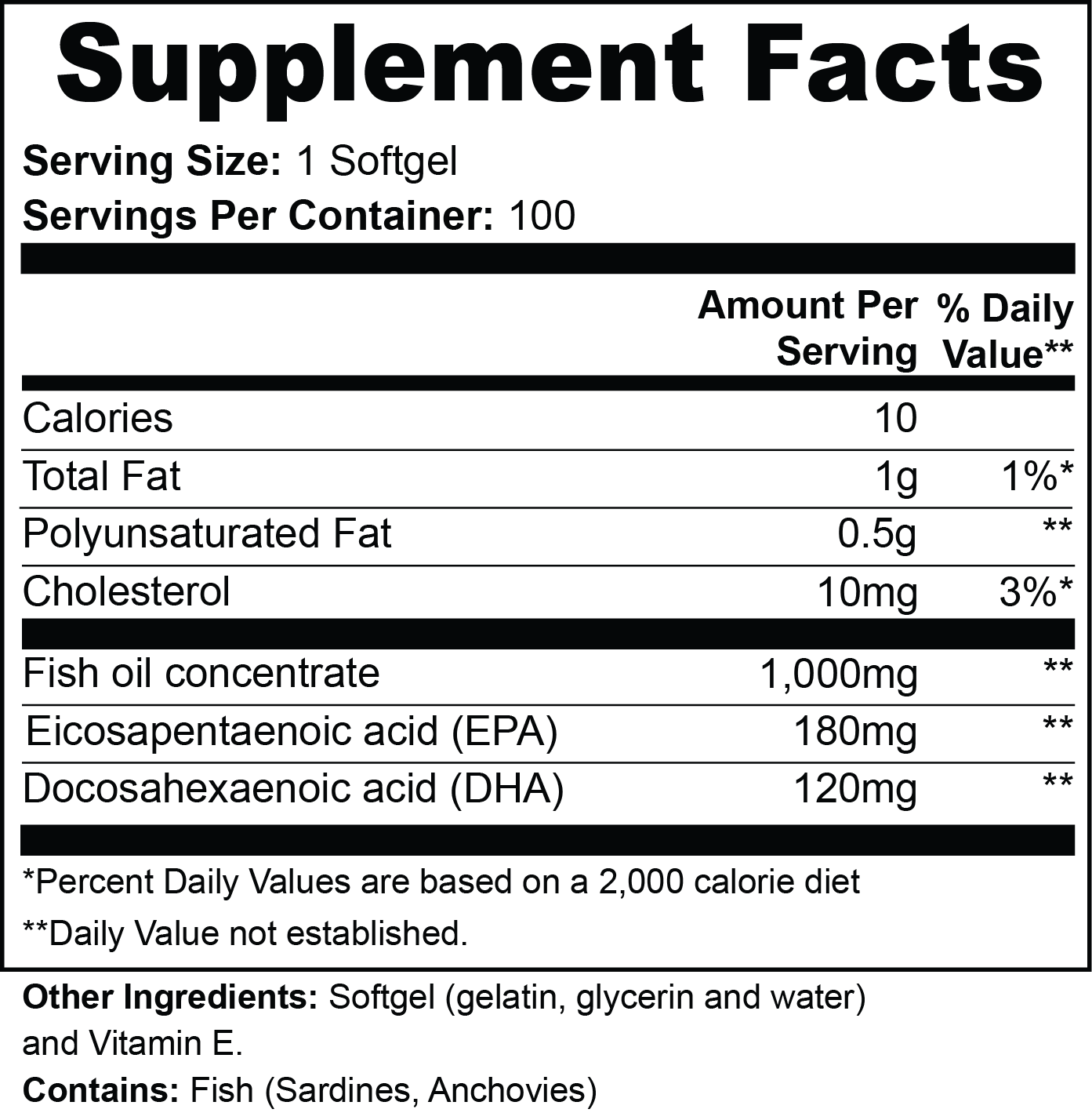 VECEDOR Omega-3 EPA 180mg + DHA 120mg
