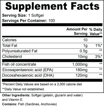 VECEDOR Omega-3 EPA 180mg + DHA 120mg