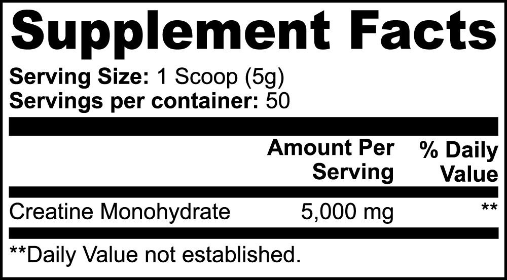 VECEDOR Creatine Monohydrate