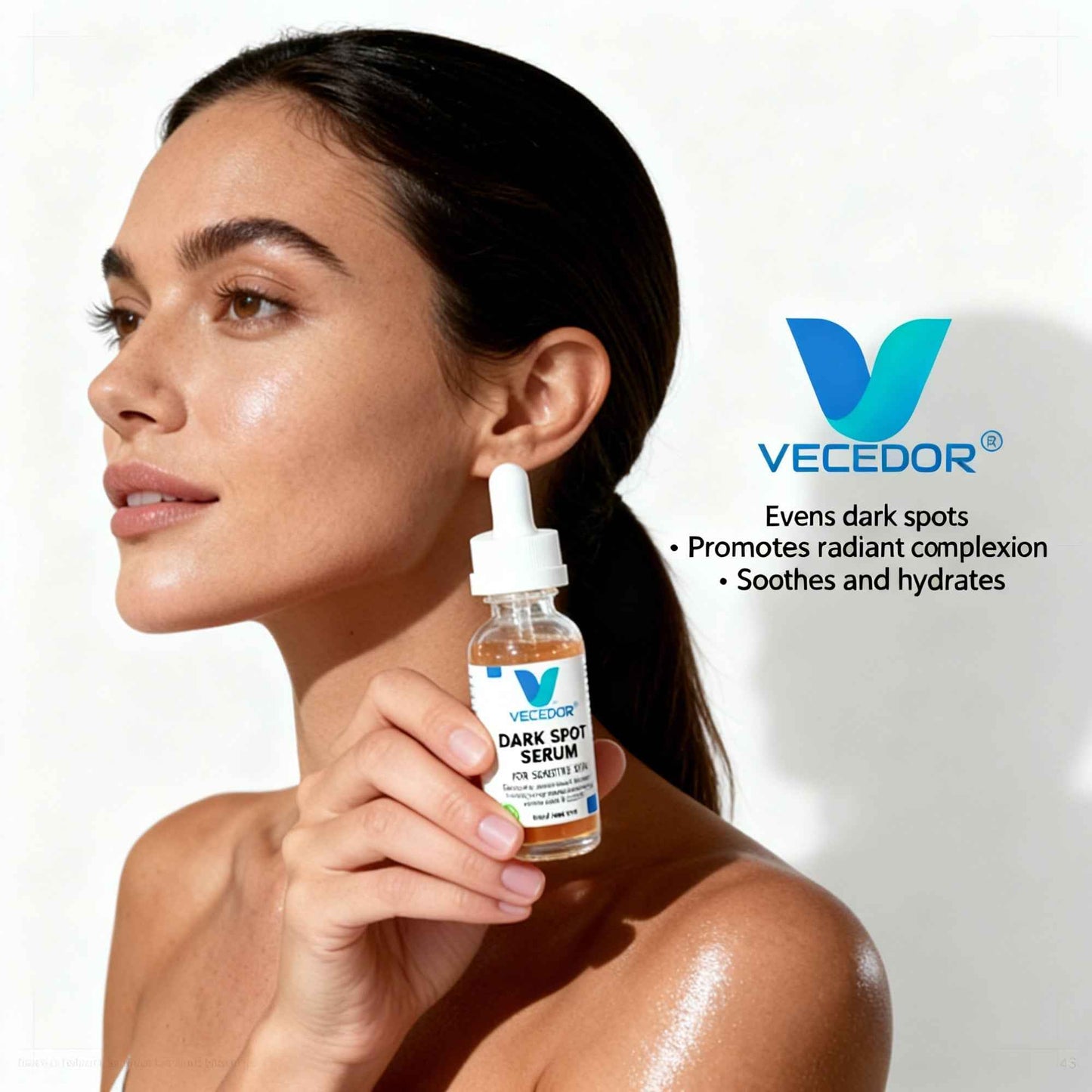 VECEDOR Dark Spot Serum for Sensitive Skin – Brightening, Even Tone & Hyperpigmentation Treatment, 1 fl oz