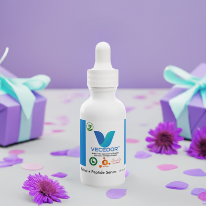VECEDOR Retinol and Peptide Face Serum, 1oz VECEDOR