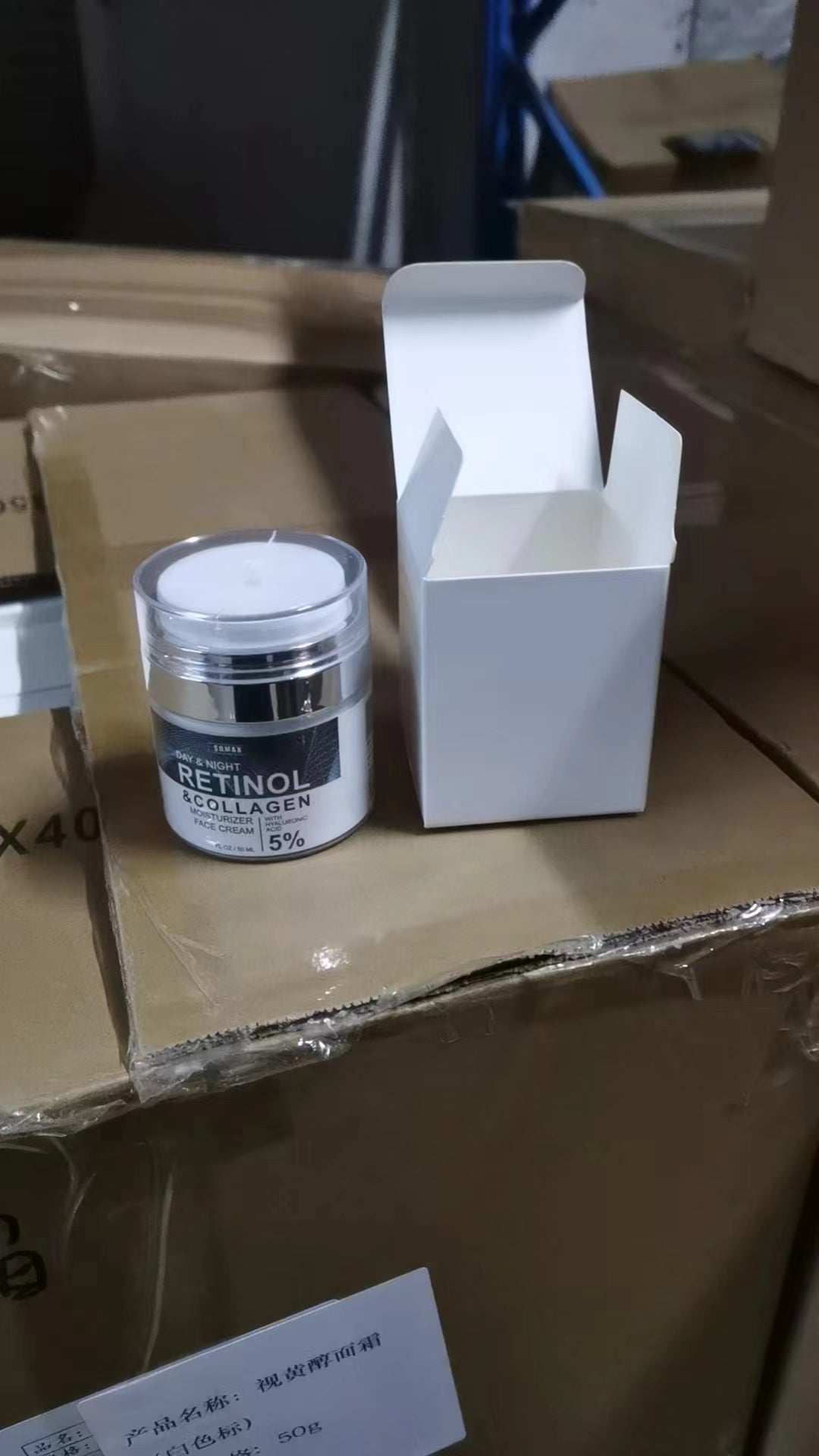 Advanced Retinol Collagen Cream For Face With 5  Hyaluronic Acid Anti-Aging Cream Anti Wrinkle Reduce Fine Lines Lifting And Firming Cream 24-Hour Facial Care Suitable For All Skin Types