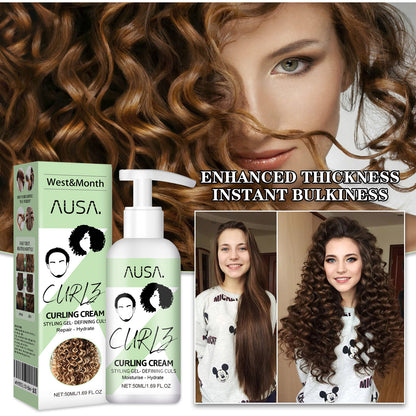 West&Month Curl Bouncer Moisturizing Curl Defining Volume Bouncing Strengthening Hair Smoothing Frizz Conditioning