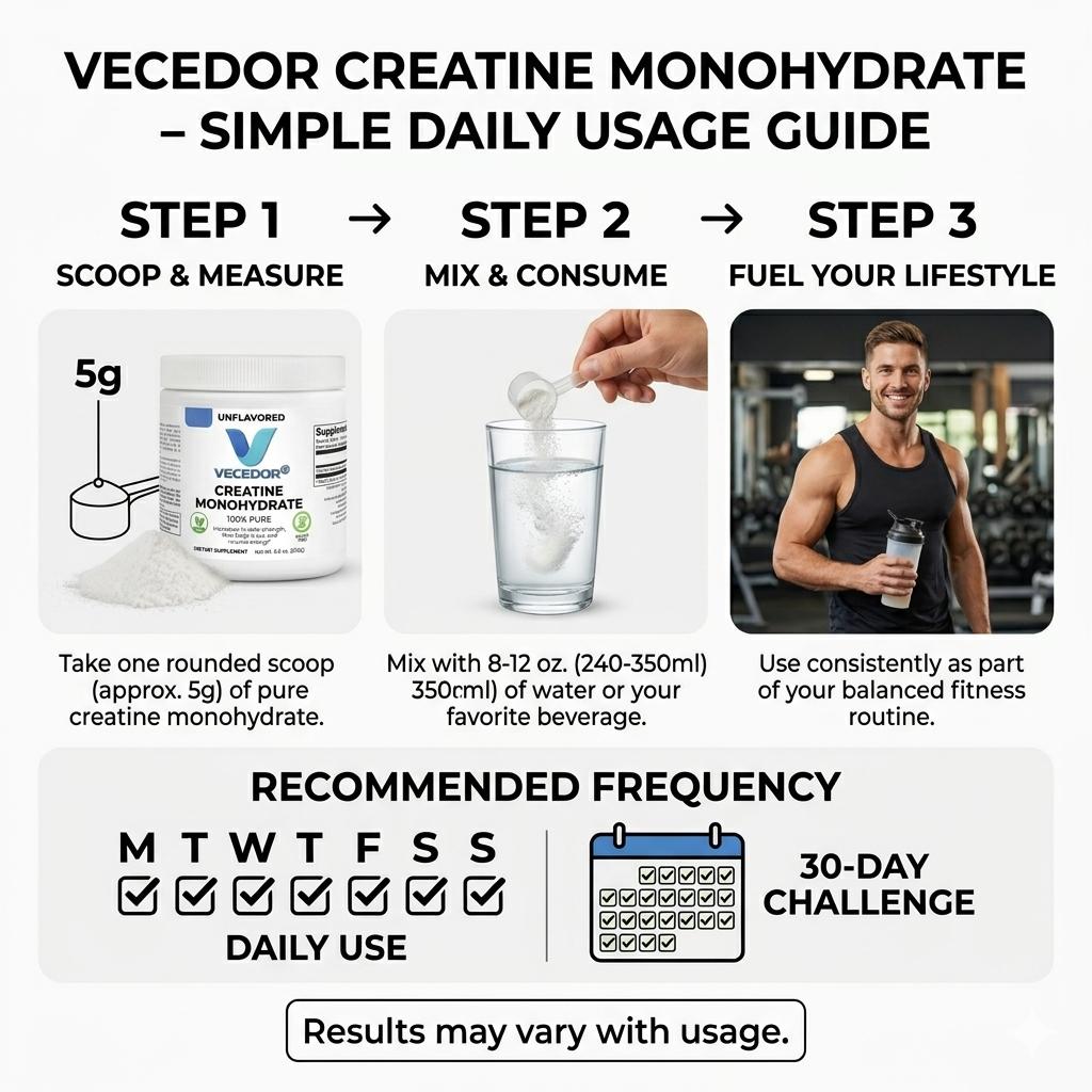 VECEDOR Creatine Monohydrate