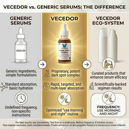 VECEDOR Dark Spot Serum for Normal Skin – Brightening, Even Tone & Hyperpigmentation Treatment, 1 fl oz