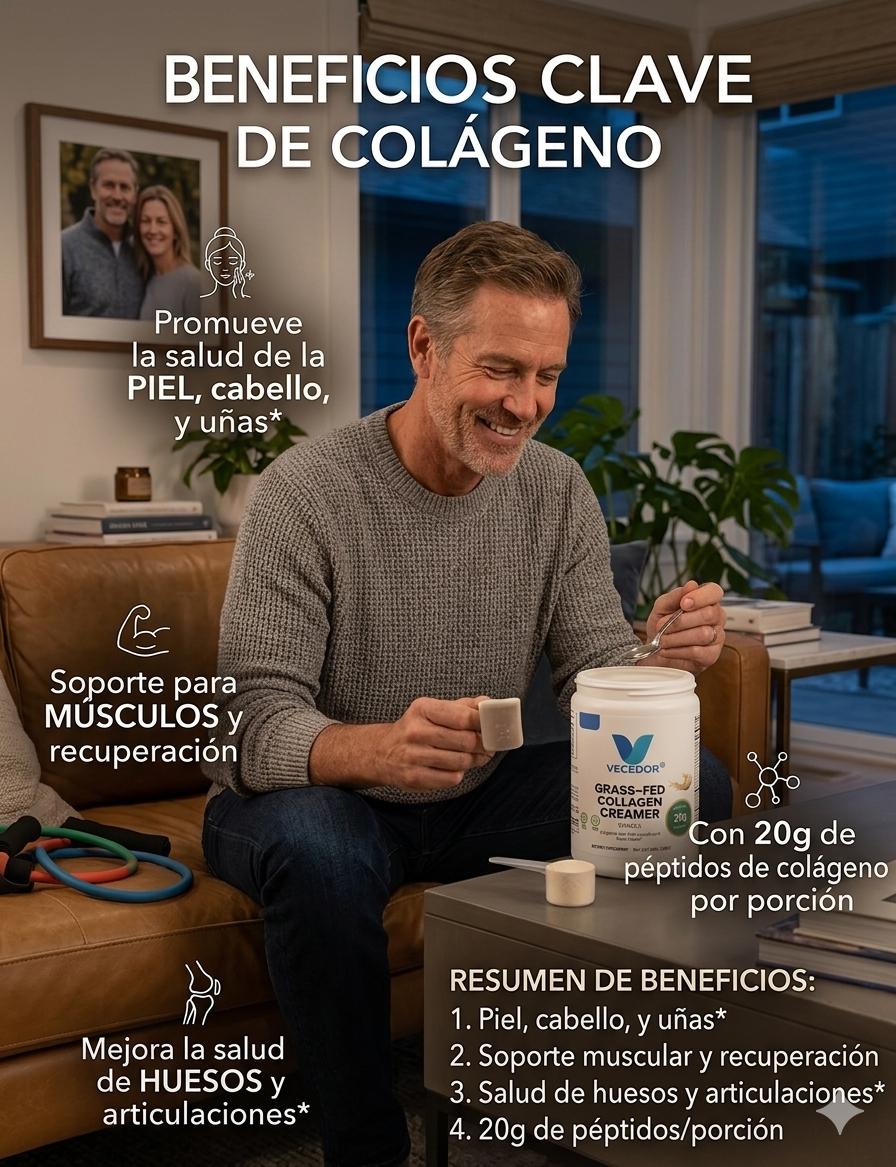 VECEDOR Grass-Fed Collagen Creamer (Vanilla)