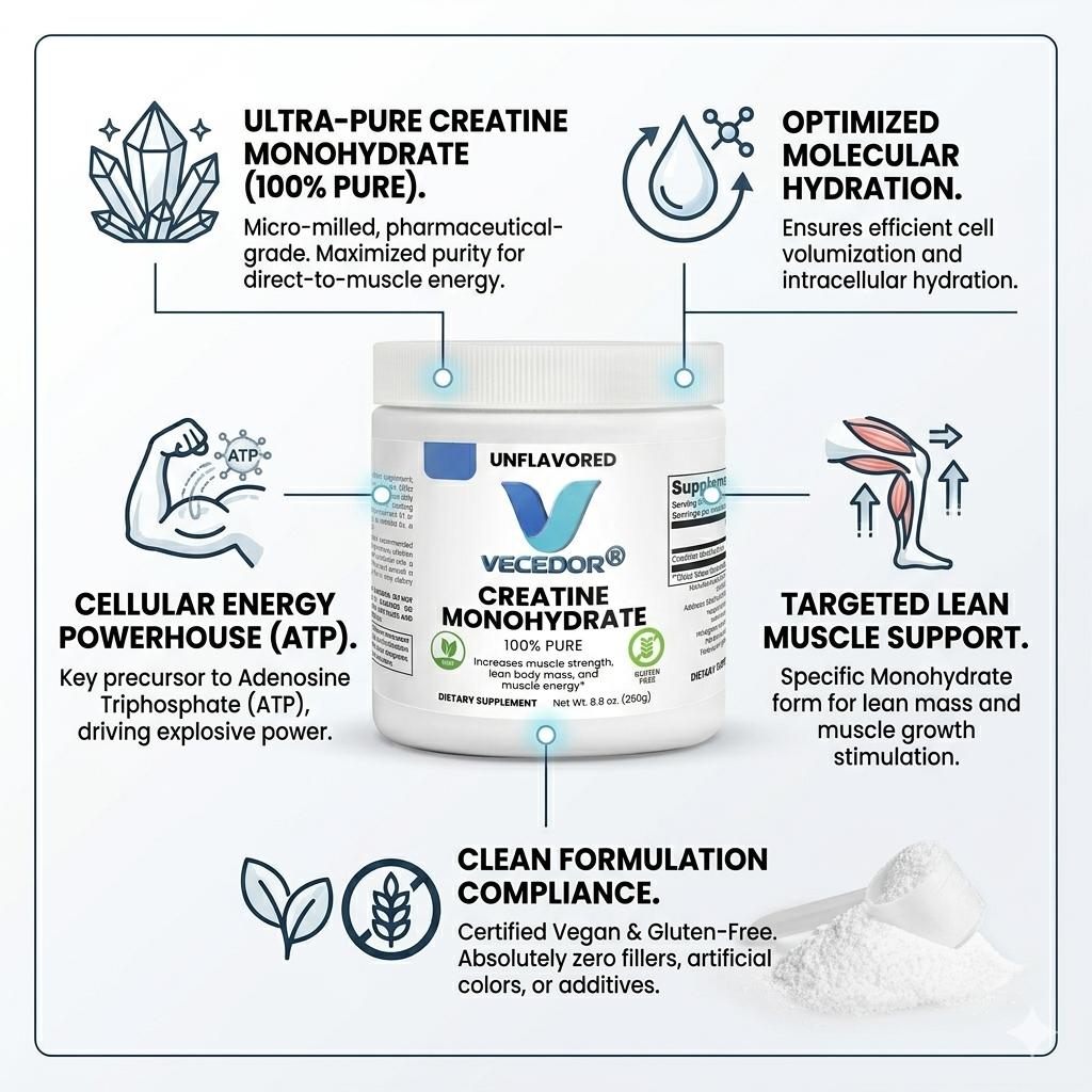 VECEDOR Creatine Monohydrate