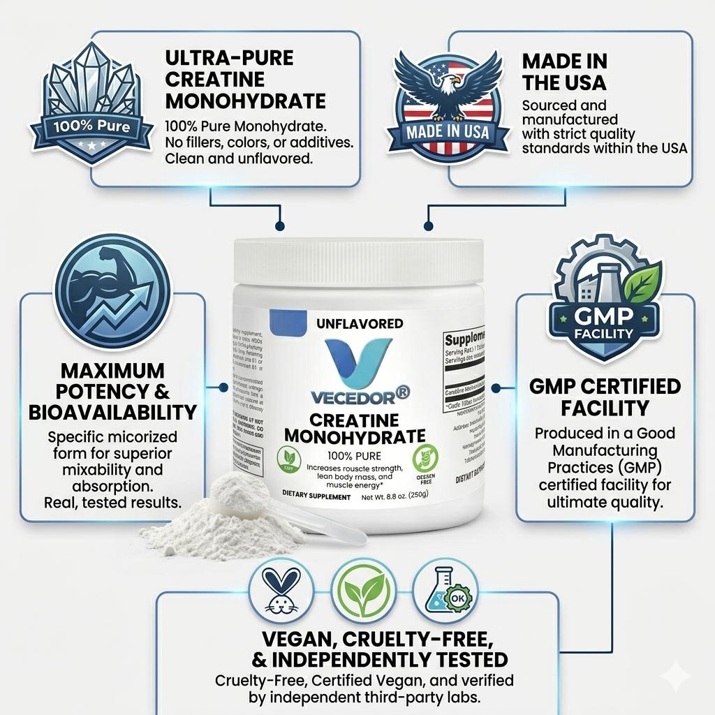 VECEDOR Creatine Monohydrate