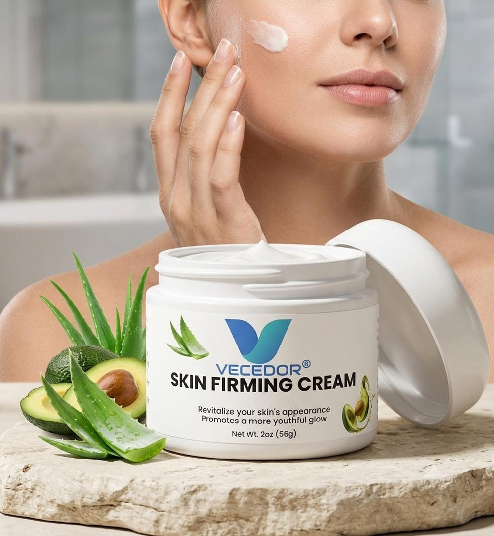 VECEDOR Skin Firming Cream – Anti-Aging Face & Body Moisturizer with Collagen & Elastin for Tightening and Smoothing, 2oz