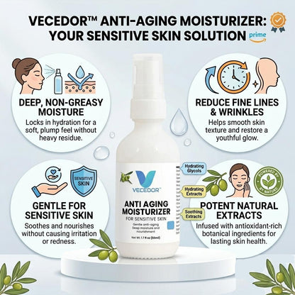 VECEDOR Anti Aging Moisturizer for Sensitive Skin