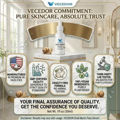 VECEDOR Snail Mucin Face Serum 1fl oz